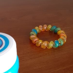 Rainbow hair tie